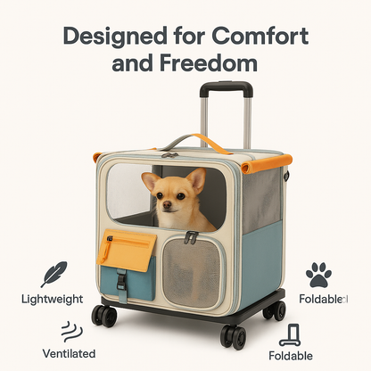 Lounggeᴸᴳ Pet Travel Carrier with Wheels