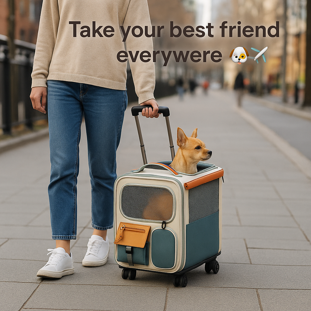 Lounggeᴸᴳ Pet Travel Carrier with Wheels