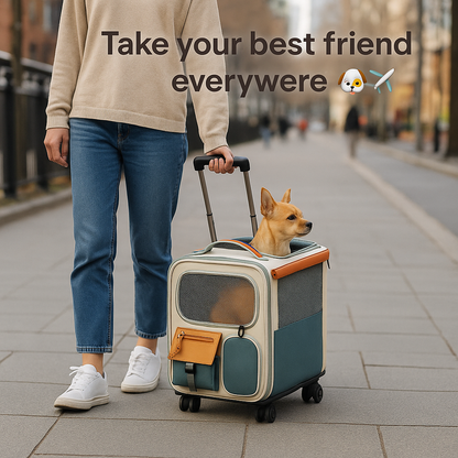 Lounggeᴸᴳ Pet Travel Carrier with Wheels