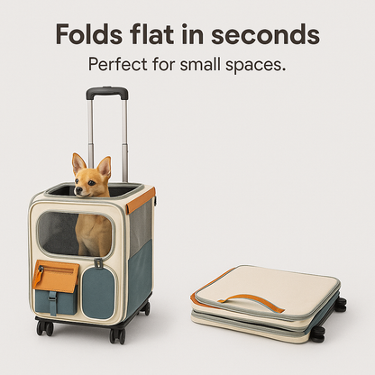 Lounggeᴸᴳ Pet Travel Carrier with Wheels