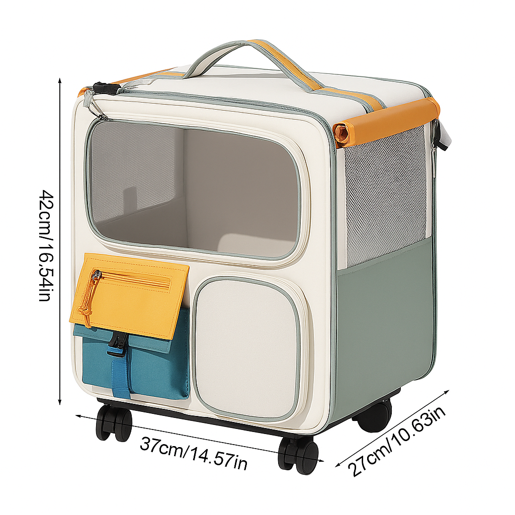 Lounggeᴸᴳ Pet Travel Carrier with Wheels